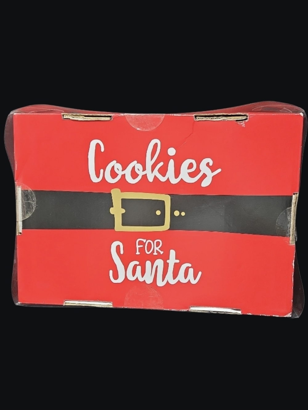 NIB- Cookies for Santa Plate and Milk Bottle Set - Red - Picture 4 of 12